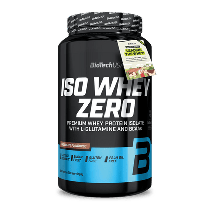BioTechUSA Iso Whey Zero - Proteína aislada de suero, 908 g, chocolate 