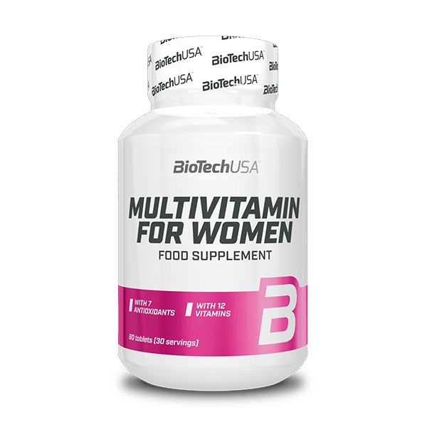 BioTechUSA Multivitamin for Women - 60 comprimidos - fotografía frontal del fabricante