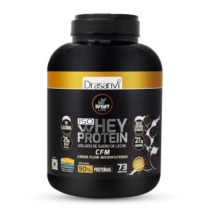 Drasanvi Sport Live Whey Aislada - Proteína aislada de suero, COOKIES & CREAM 2,2KG