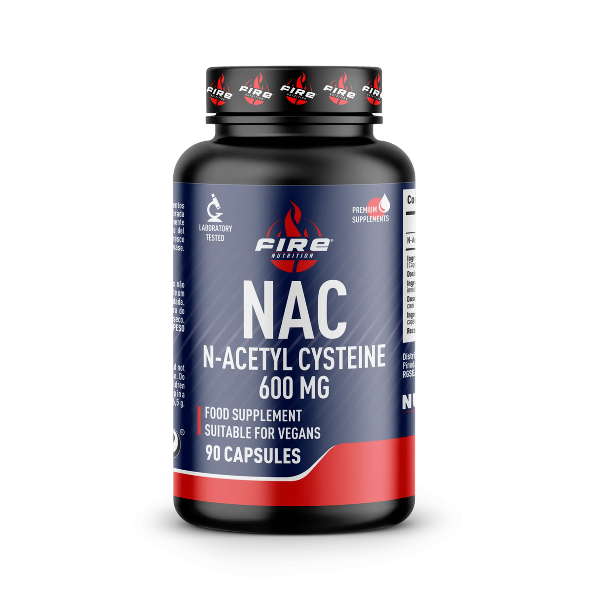Fire Nutrition NAC 600 mg 90 cápsulas