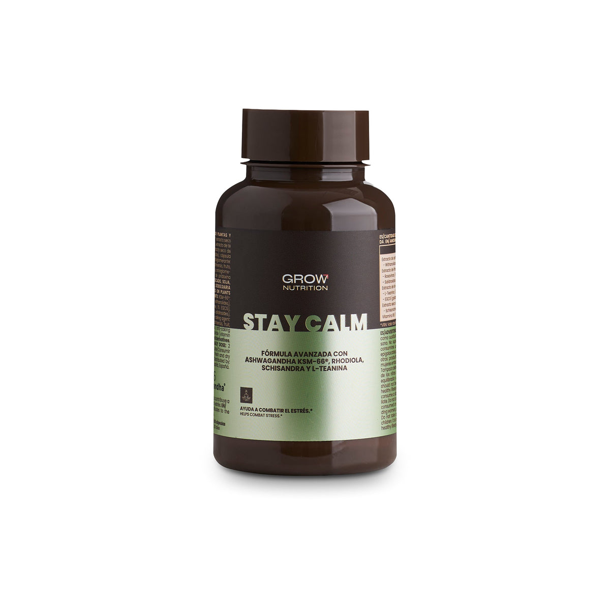 GROW Nutrition Stay Calm - 60 cápsulas envase frontal oficial