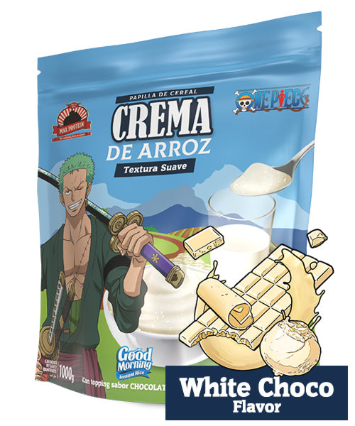 Max Protein Good Morning Crema de Arroz One Piece 1 kg, sabor White Chocolate
