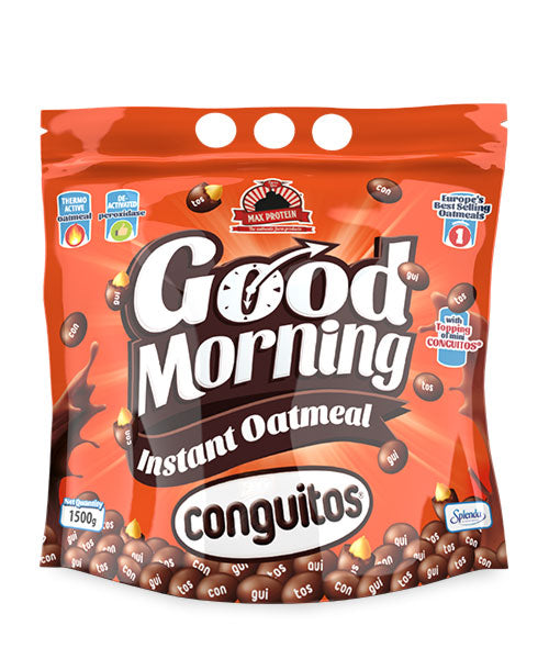 Max Protein Good Morning Harina de Avena 1,5 kg, sabor Conguitos Original