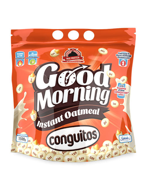 Max Protein Good Morning Harina de Avena 1,5 kg, sabor Conguitos White