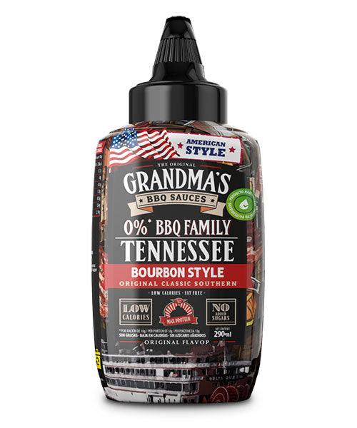 Salsa Grandma's BBQ Tennessee Max Protein 290 ml, envase frontal