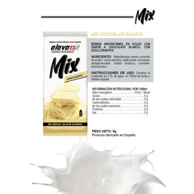 Etiqueta ingredientes y valores nutricionales Elevenfit Mix Chocolate blanco