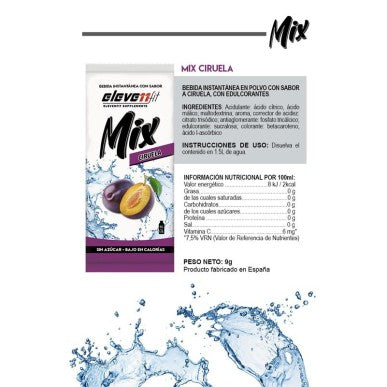 Etiqueta ingredientes y valores nutricionales Elevenfit Mix Ciruela