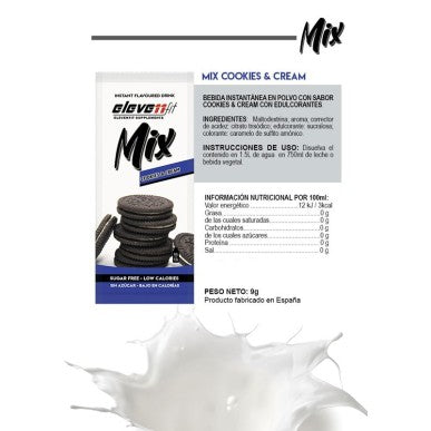 Etiqueta ingredientes y valores nutricionales Elevenfit Mix Cookies cream