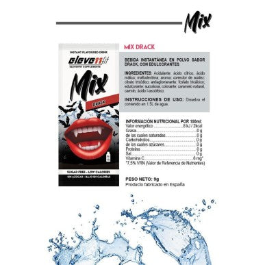 Etiqueta ingredientes y valores nutricionales Elevenfit Mix Drack