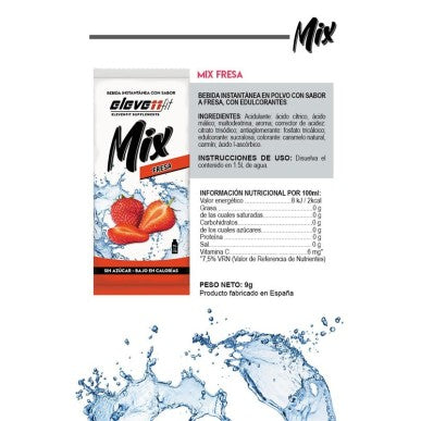 Etiqueta ingredientes y valores nutricionales Elevenfit Mix Fresa