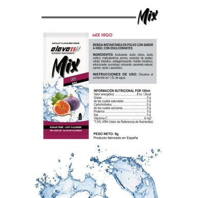 Etiqueta ingredientes y valores nutricionales Elevenfit Mix Higo