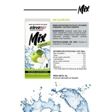 Etiqueta ingredientes y valores nutricionales Elevenfit Mix Manzana