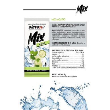 Etiqueta ingredientes y valores nutricionales Elevenfit Mix Mojito