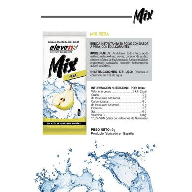 Etiqueta ingredientes y valores nutricionales Elevenfit Mix Pera