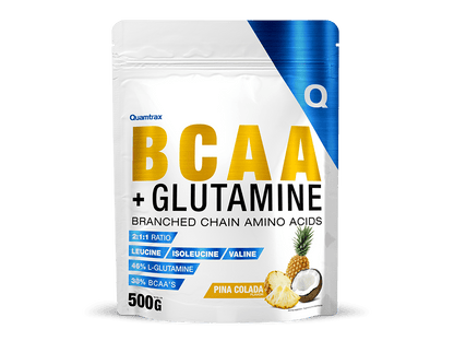 Quamtrax BCAA + Glutamina 500 g sabor Piña colada