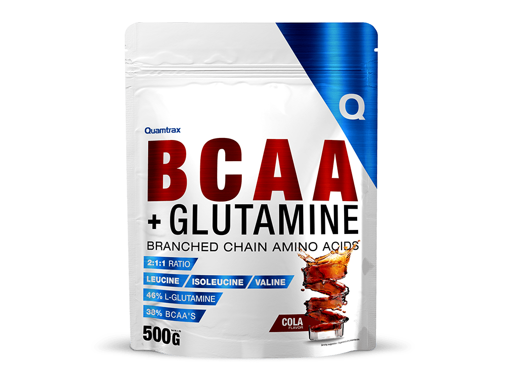 Quamtrax BCAA + Glutamina 500 g sabor Cola