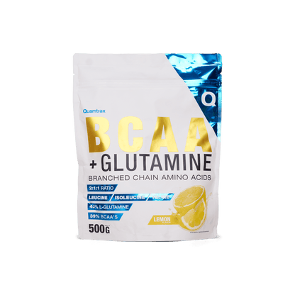 Quamtrax BCAA + Glutamina 500 g sabor Limón