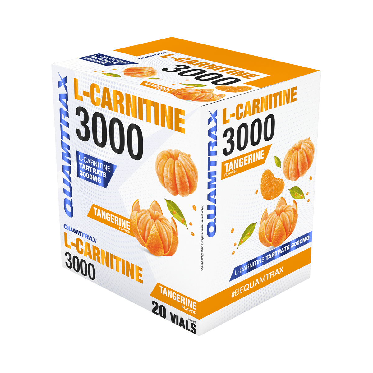 Quamtrax L-Carnitina 3000, caja de 20 viales sabor mandarina