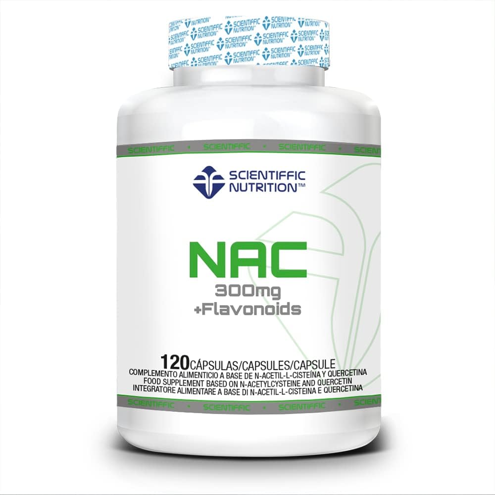 Scientiffic Nutrition NAC + Flavonoides 300mg N-Acetil-L-Cisteína | 120 Cápsulas