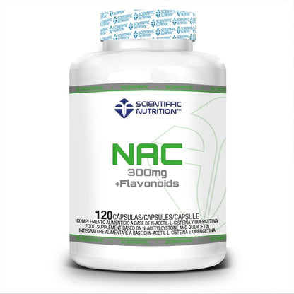 Scientiffic Nutrition NAC + Flavonoides 300mg N-Acetil-L-Cisteína | 120 Cápsulas