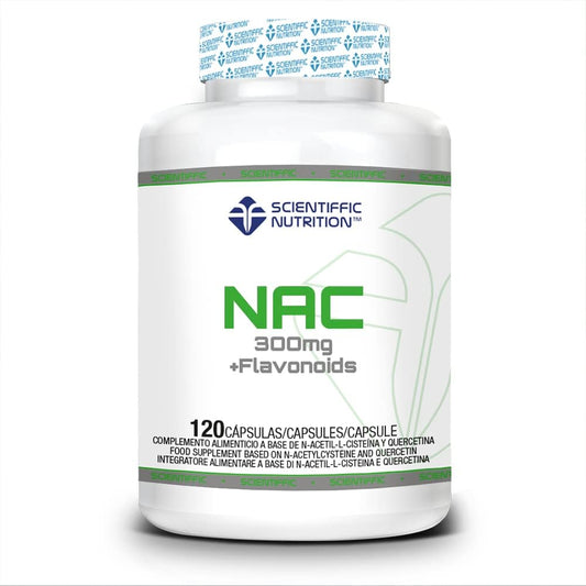 Scientiffic Nutrition NAC + Flavonoides 300mg N-Acetil-L-Cisteína | 120 Cápsulas