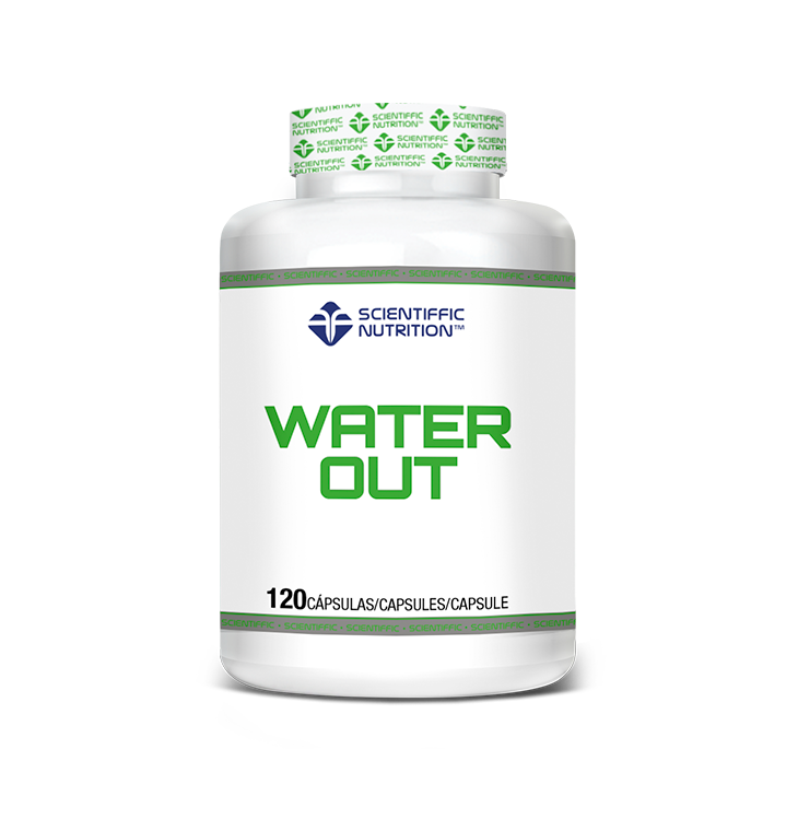 Scientiffic Nutrition water out, envase frontal oficial