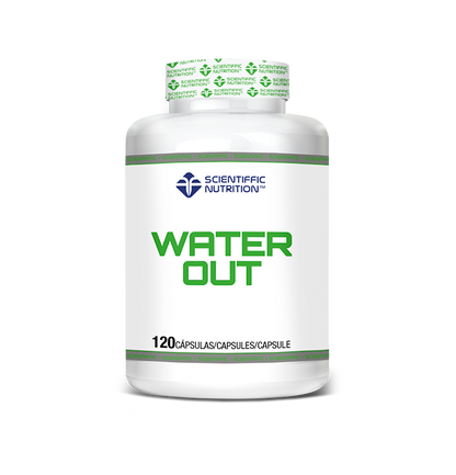 Scientiffic Nutrition water out, envase frontal oficial