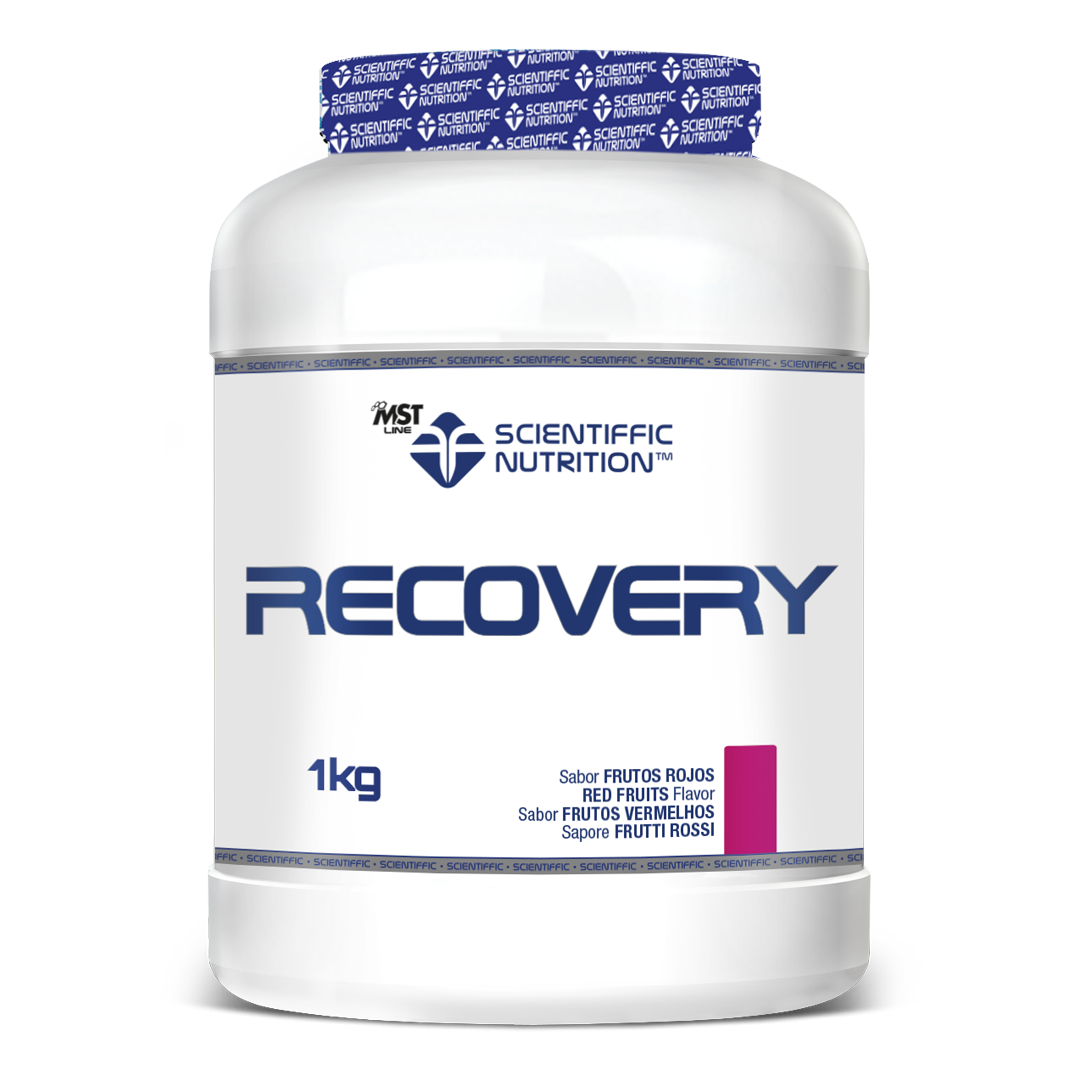 Scientiffic Nutrition Recovery 1 kg, sabor frutos rojos, envase blanco