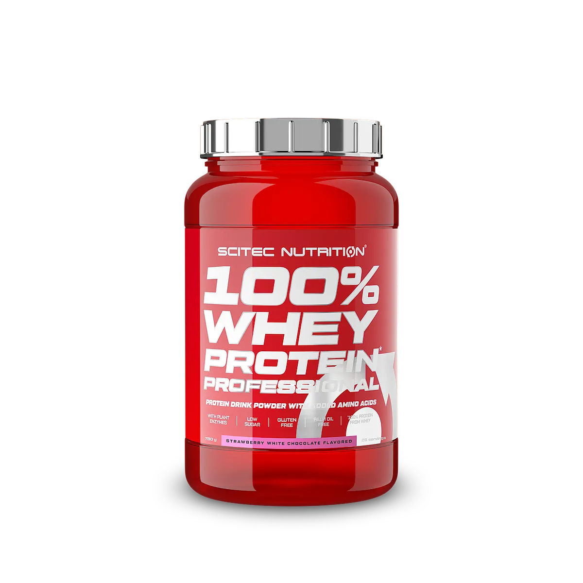 Scitec Nutrition 100% Whey Protein Professional 780 g sabor fresa chocolate blanco