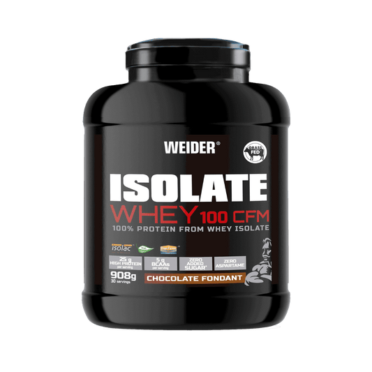 Weider Isolate Whey 100 CFM de 908 g sabor Chocolate Fondant