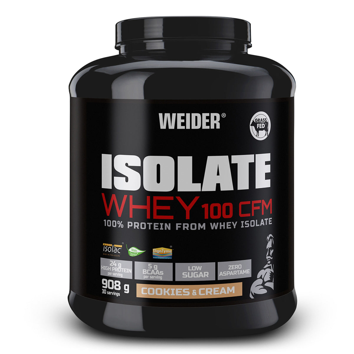 Weider Isolate Whey 100 CFM de 908 g sabor Cookies&Cream