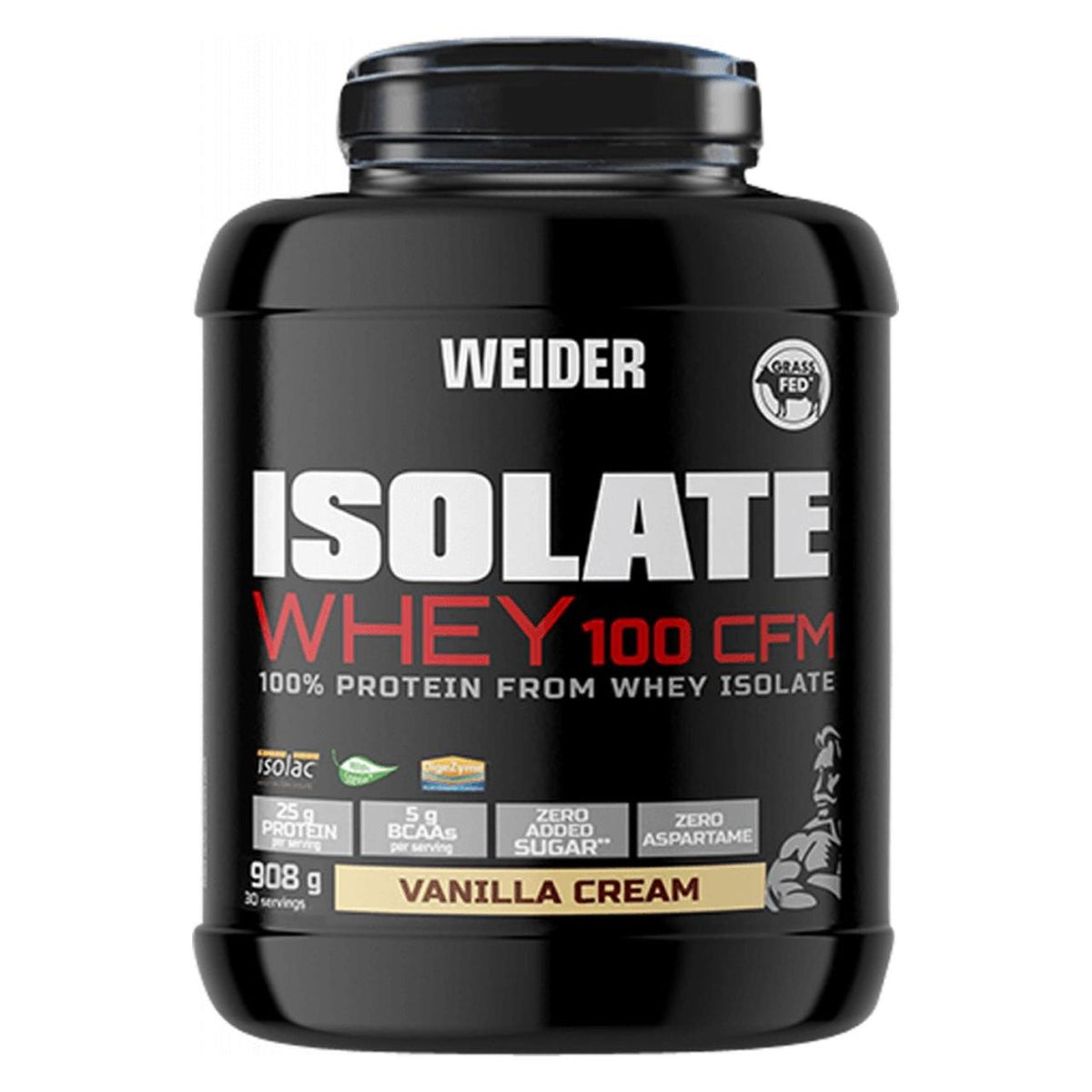Weider Isolate Whey 100 CFM de 908 g sabor Vanilla Cream