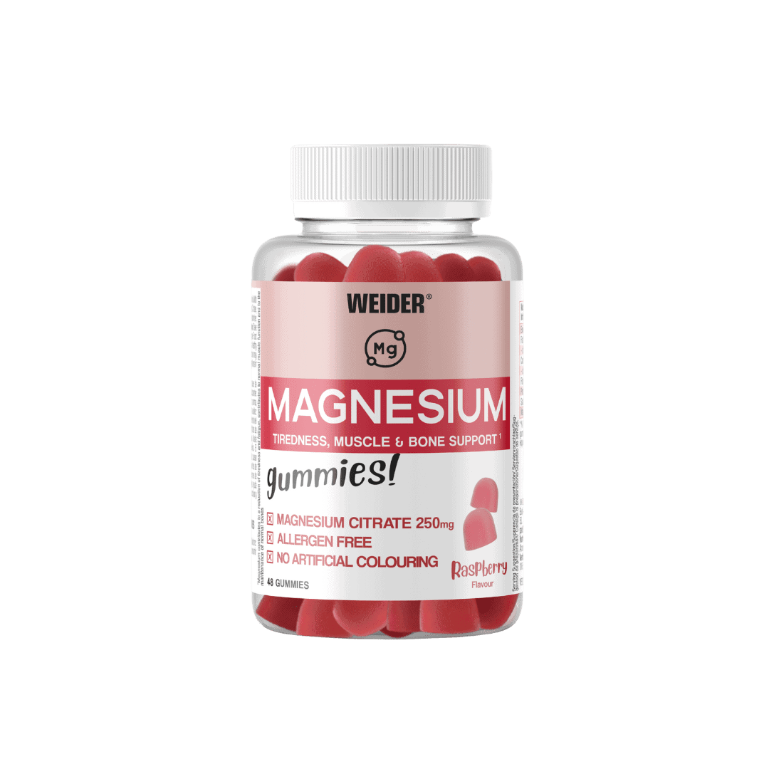 Weider Magnesium Gummies - 48 gominolas - envase oficial Weider