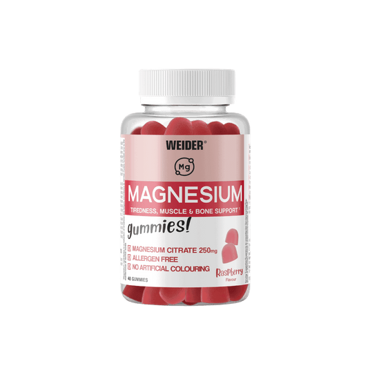Weider Magnesium Gummies - 48 gominolas - envase oficial Weider