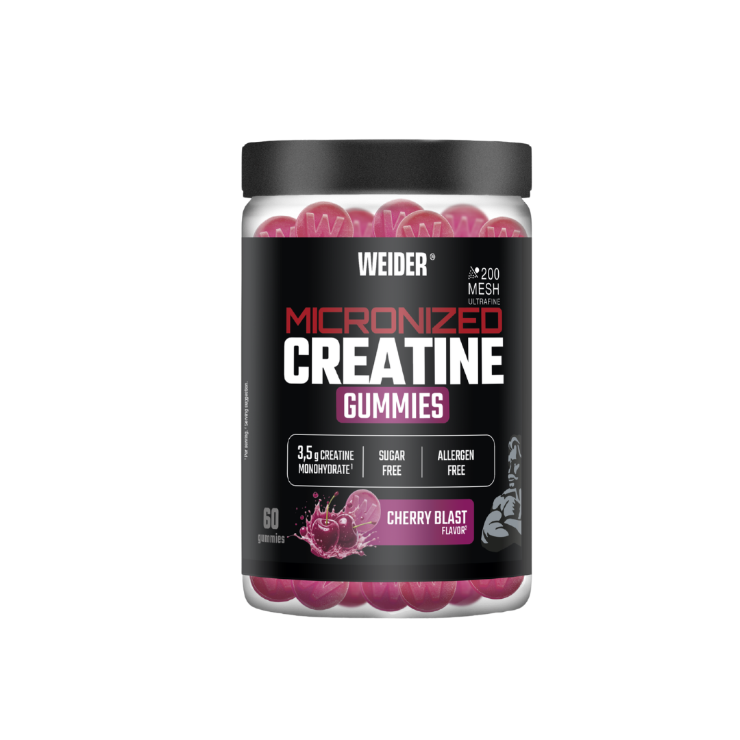 Weider Micronized Creatine Gummies - 60 gominolas sabor Cherry Blast - foto oficial Weider